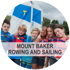 Mount Baker Rowing and Sailing - Photo: Young children posing on a sailboat